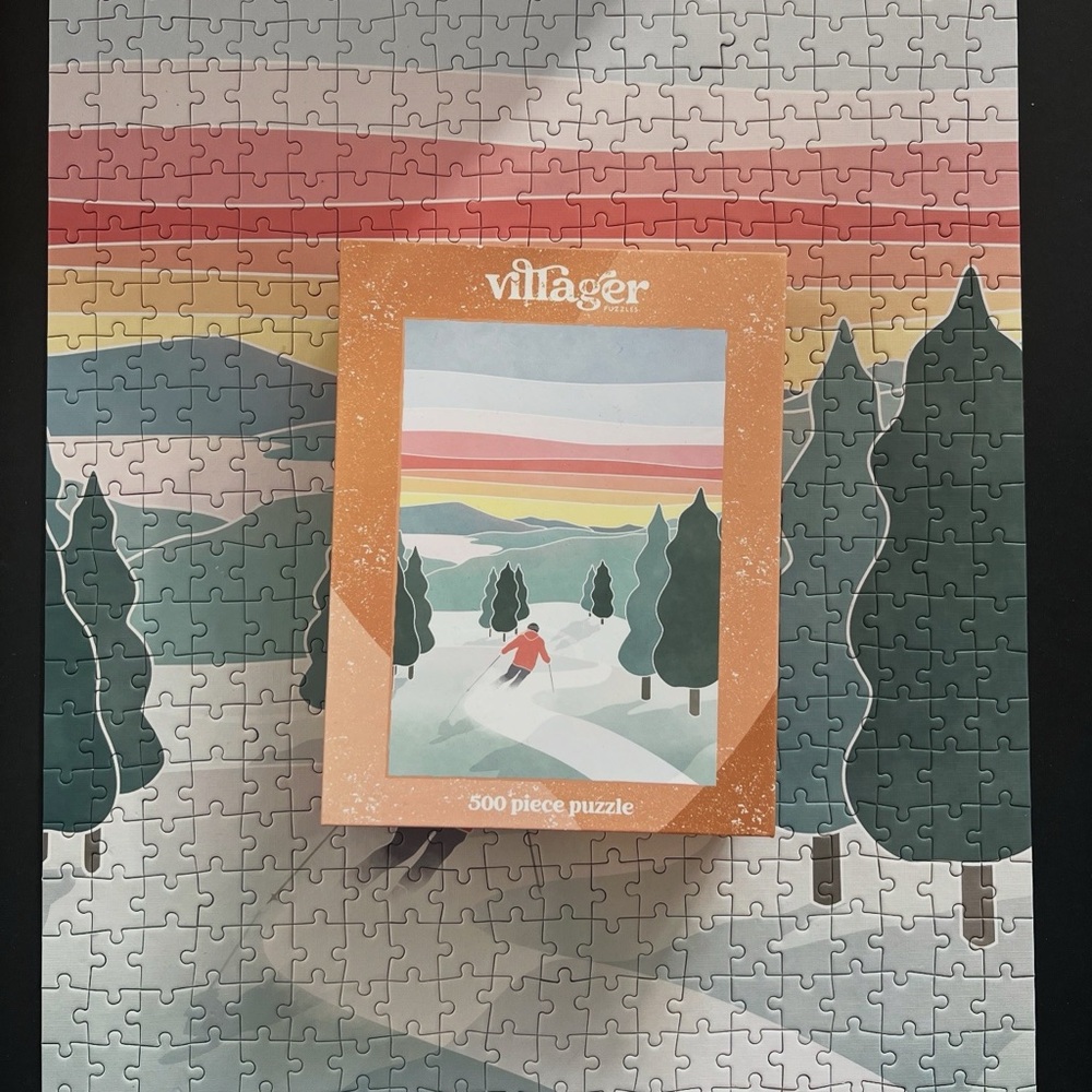 Villager Puzzle - sunset ski - 500 pcs